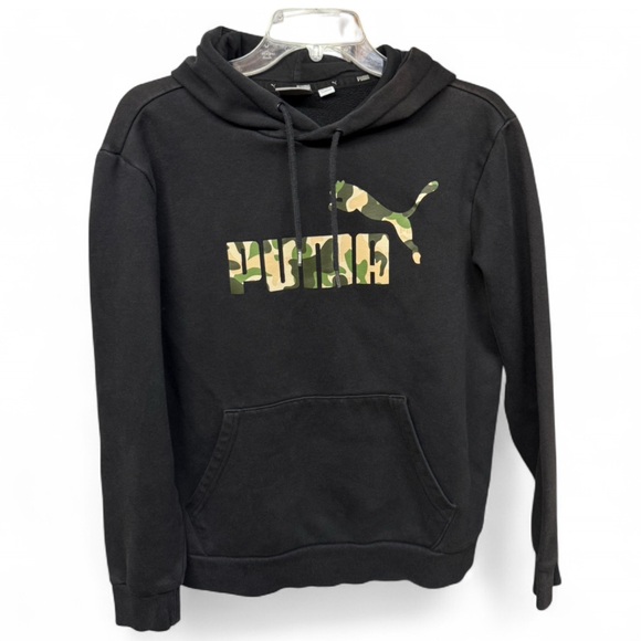 Puma Other - Puma Black Hoodie with Camo Logo